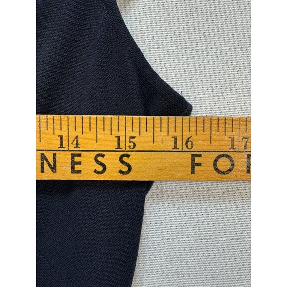 Ann Taylor LOFT Petite Dress OP Black Cap Sleeve A-Line Short Sleeve - Picture 5 of 8